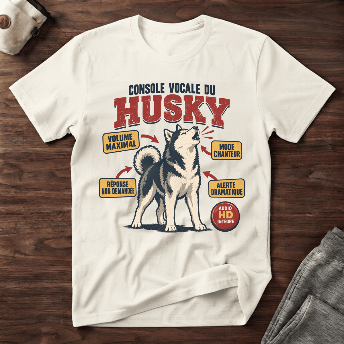 Console vocale du Husky - T-Shirt