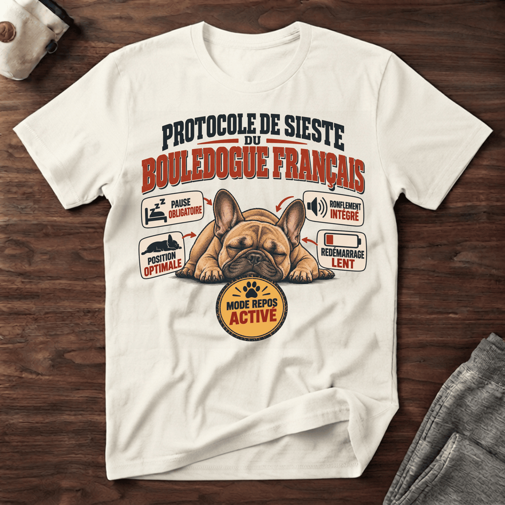 Protocole de sieste du bouledogue - T-Shirt