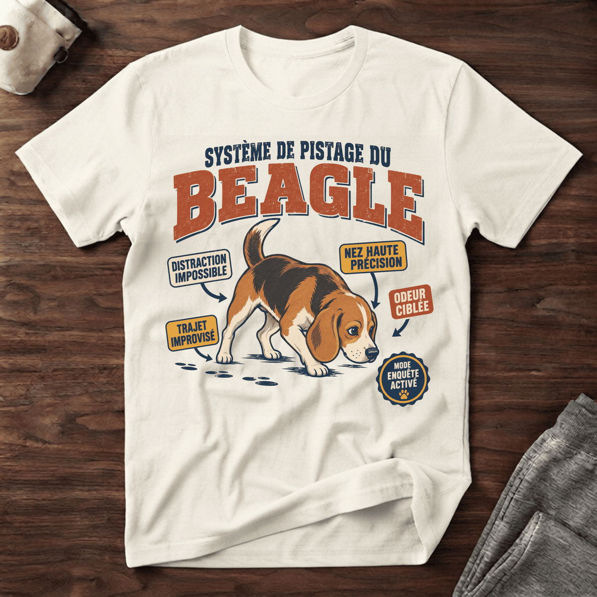 Système de pistage du Beagle - T-Shirt