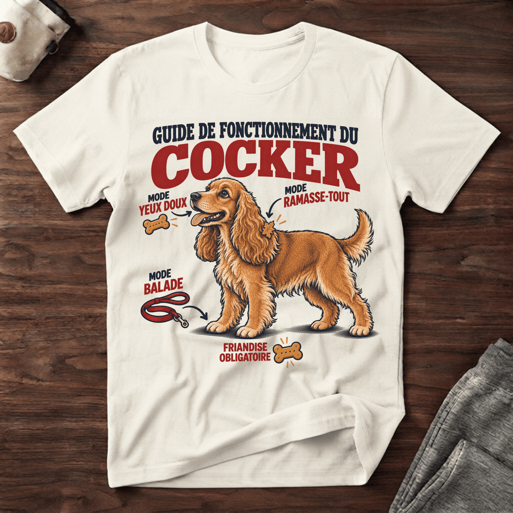 Guide de fonctionnement du Cocker - T-Shirt