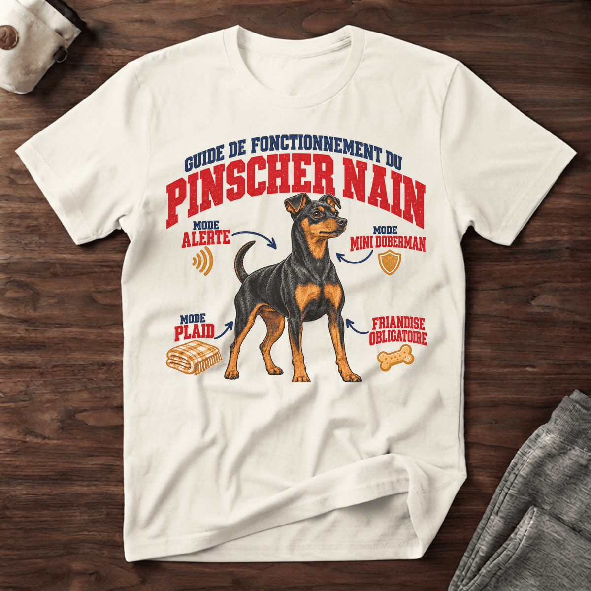 Guide de Fonctionnement du Pinscher Nain - T-Shirt