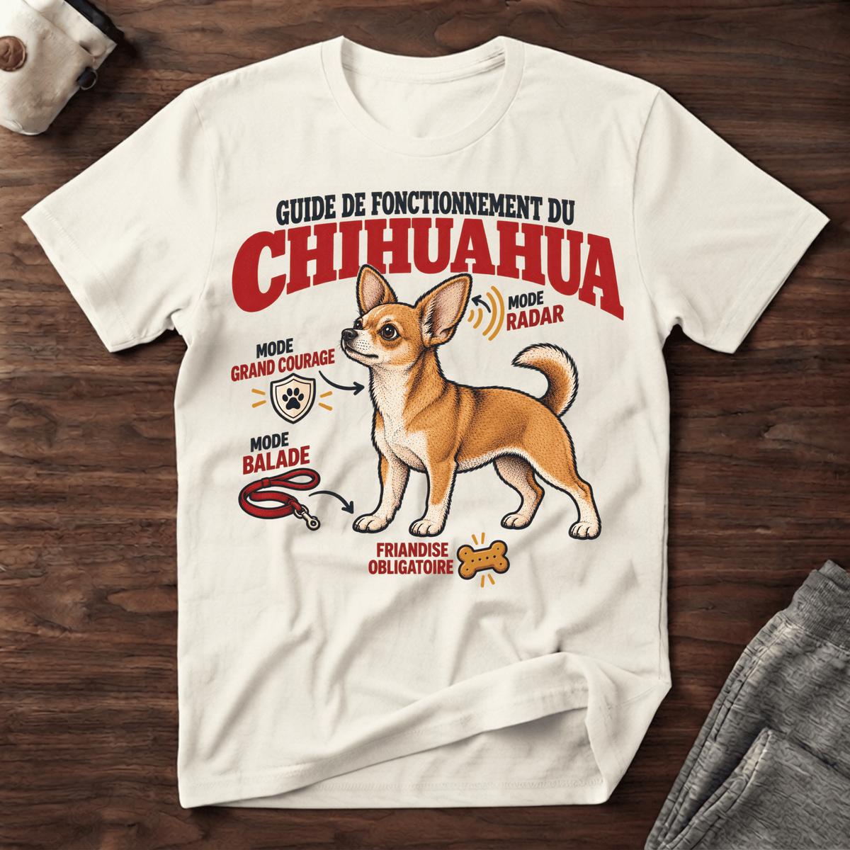 Guide de fonctionnement du Chihuahua - T-Shirt
