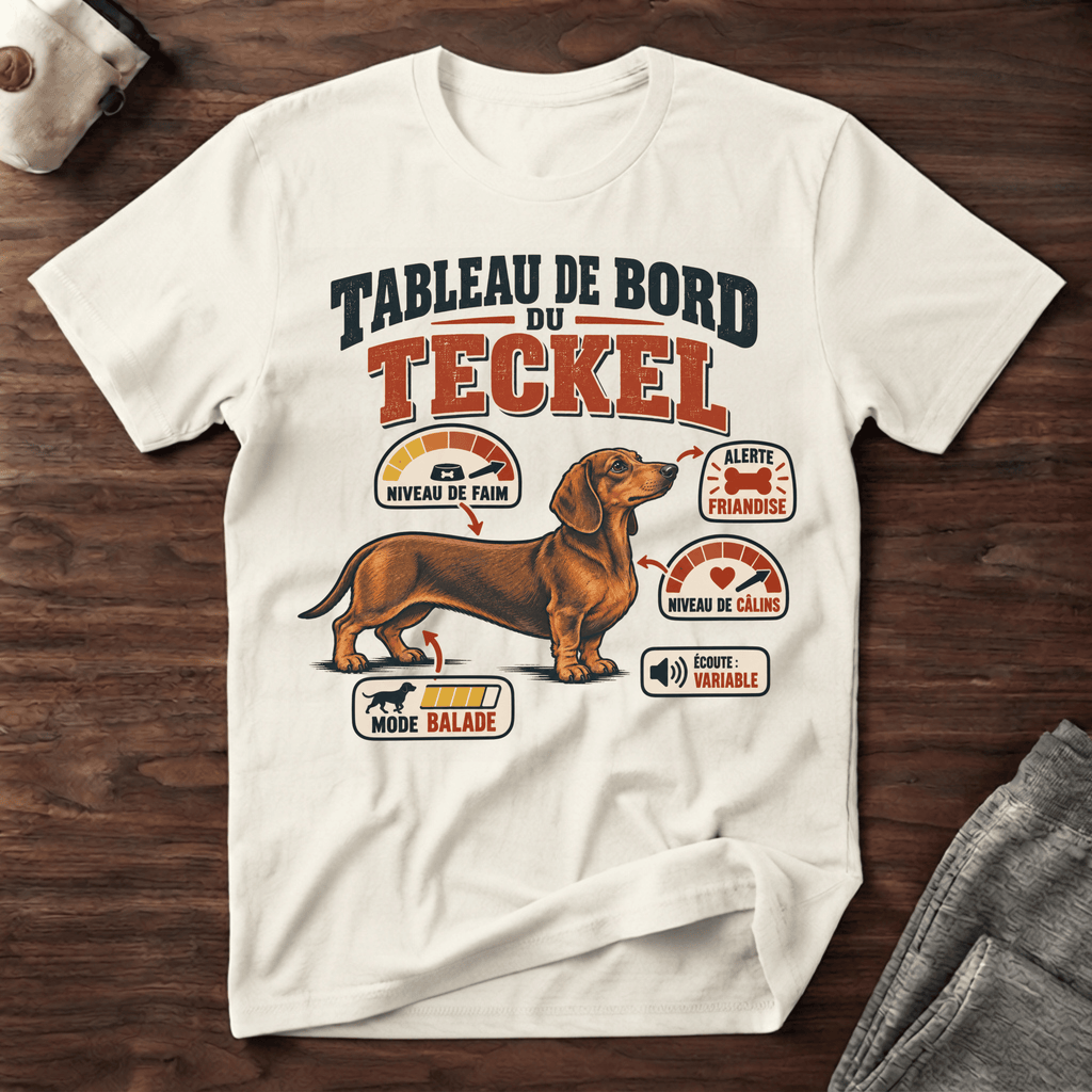 Tableau de bord du Teckel - T-Shirt