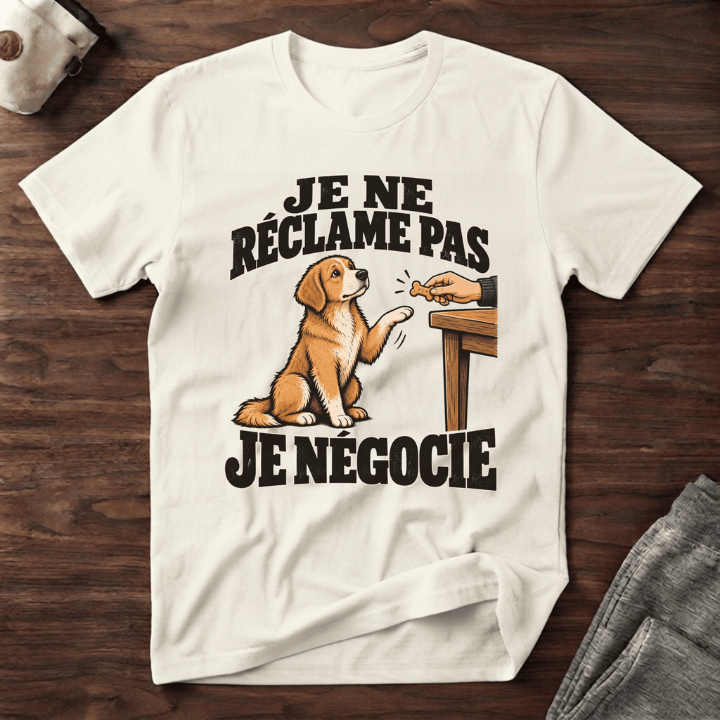 Je ne réclame pas, je négocie - T-Shirt