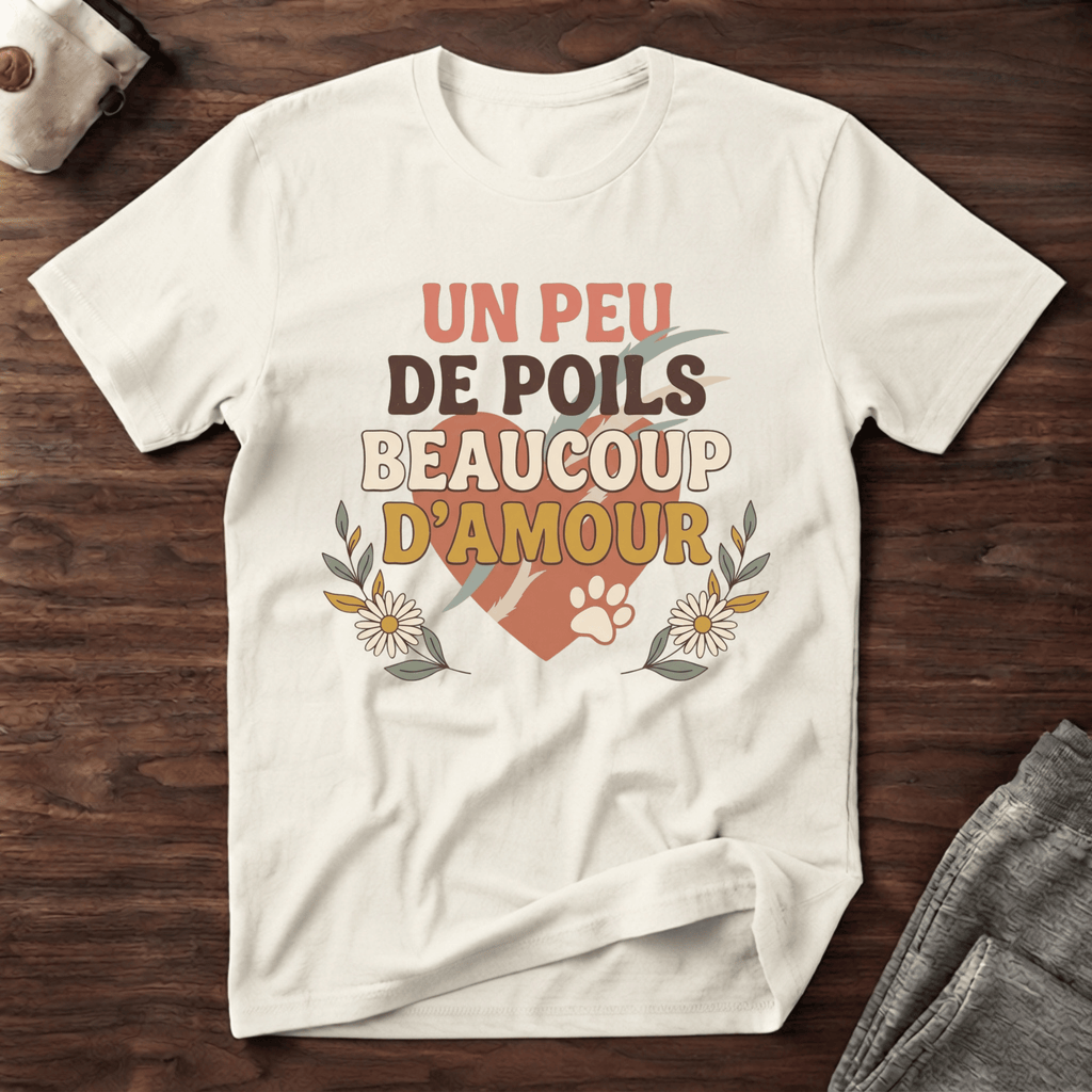 Un peu de poils beaucoup d'amour - T-Shirt