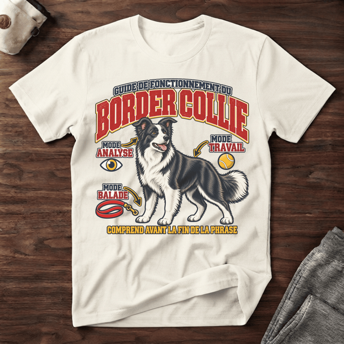 Guide de fonctionnement du Border Collie / Mode intelligence - T-Shirt