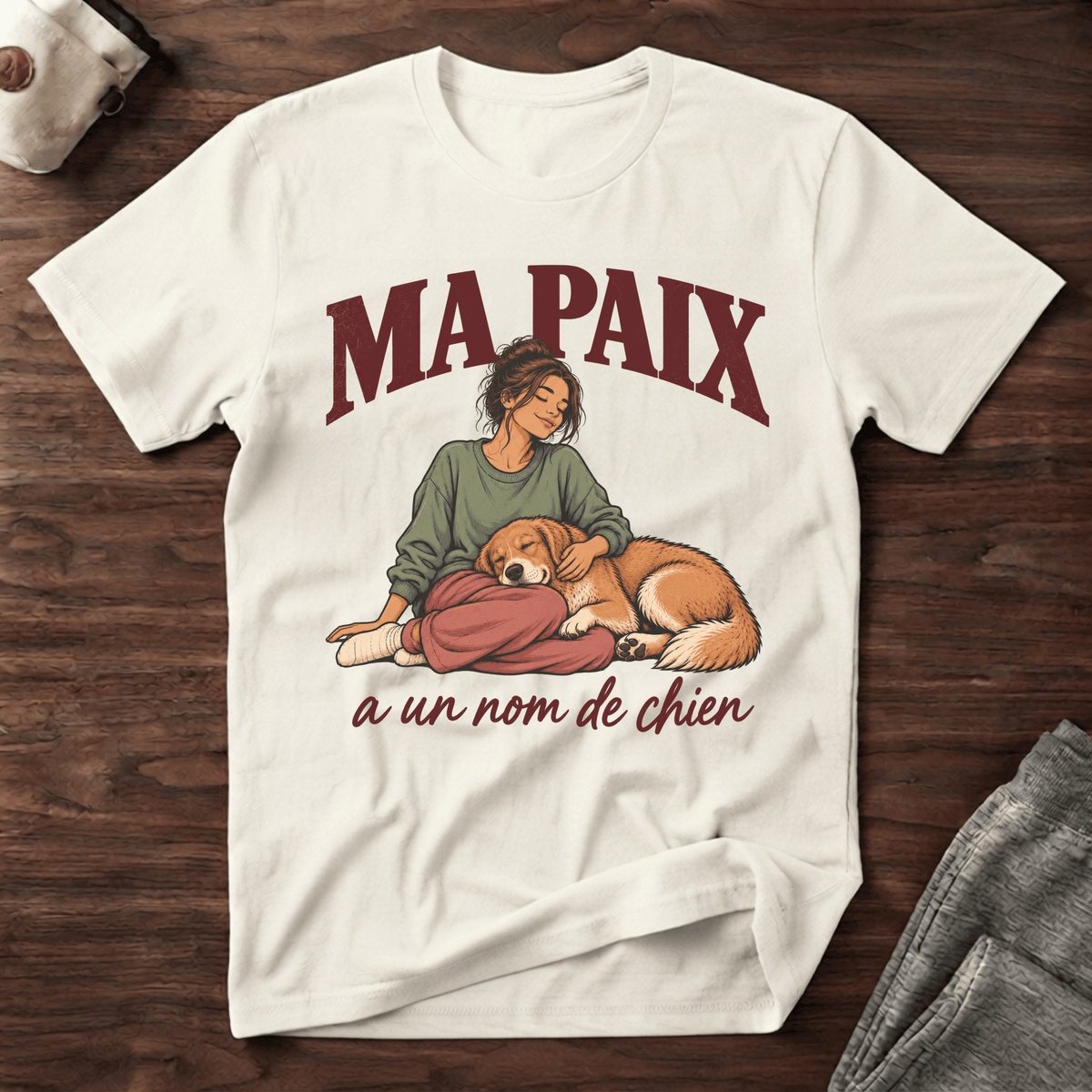 Ma paix a un nom de chien - T-Shirt