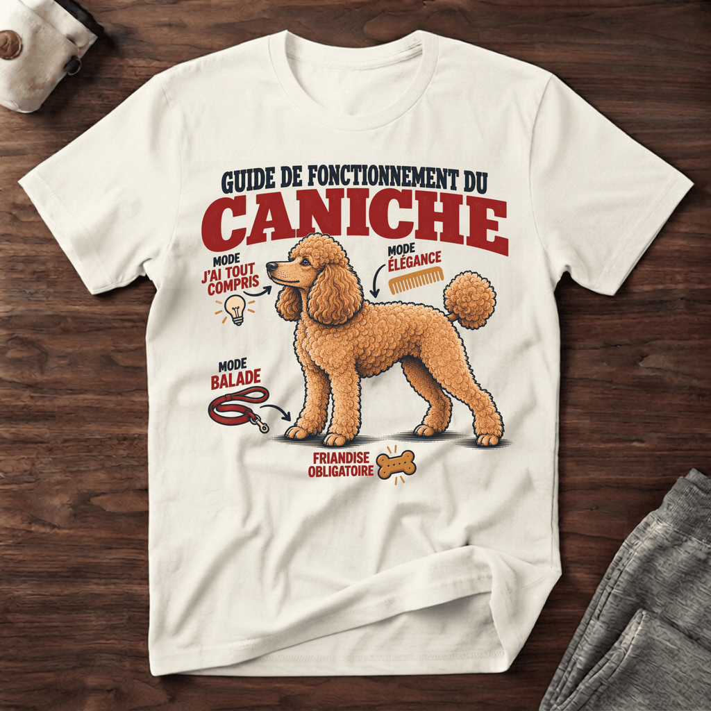 Guide de fonctionnement du Caniche - T-Shirt