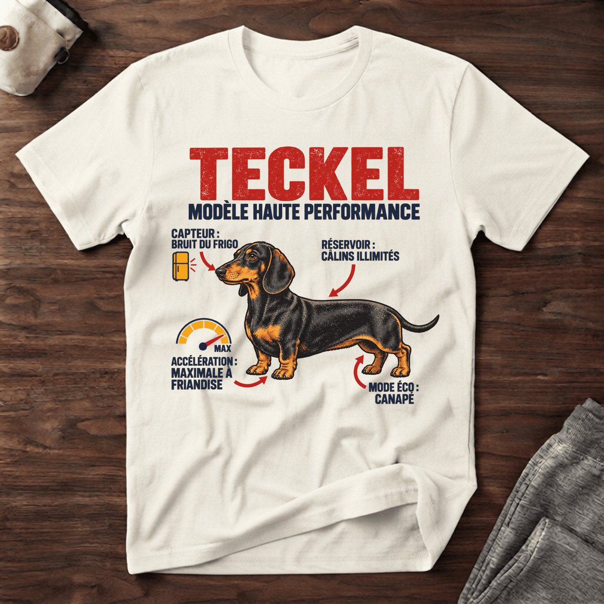 Teckel modèle haute performance - T-Shirt