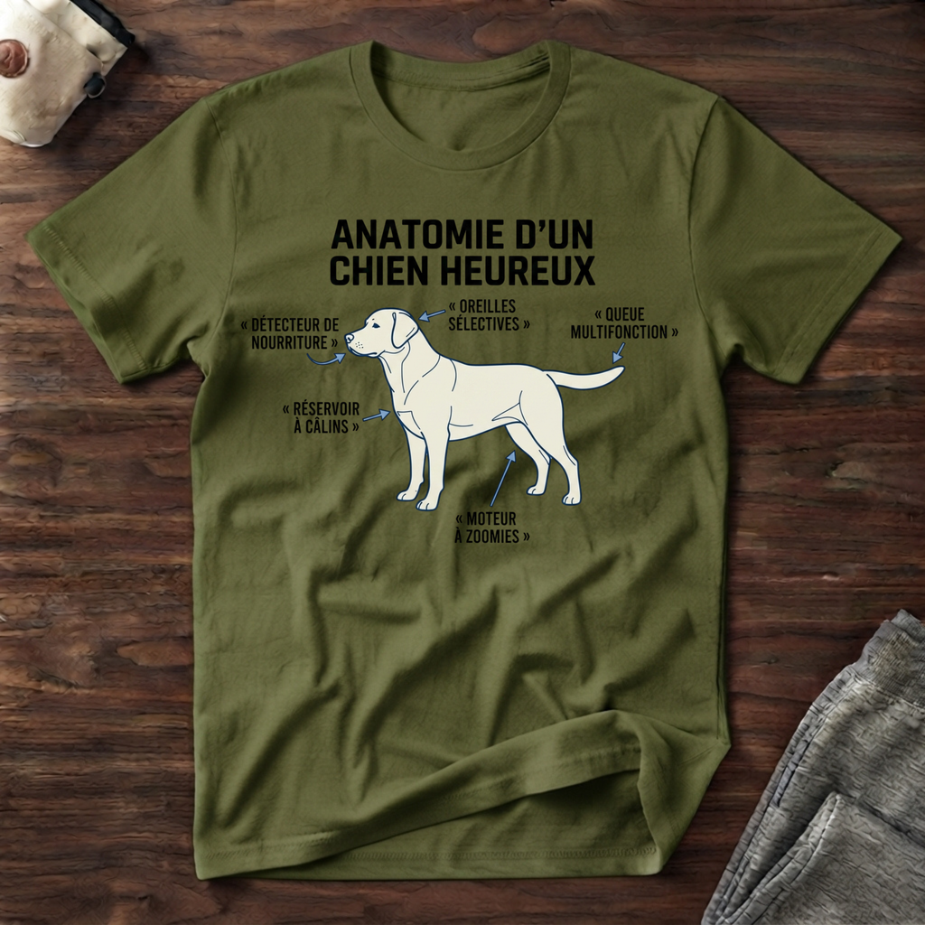 T-Shirt — Anatomie d'un Chien Heureux
