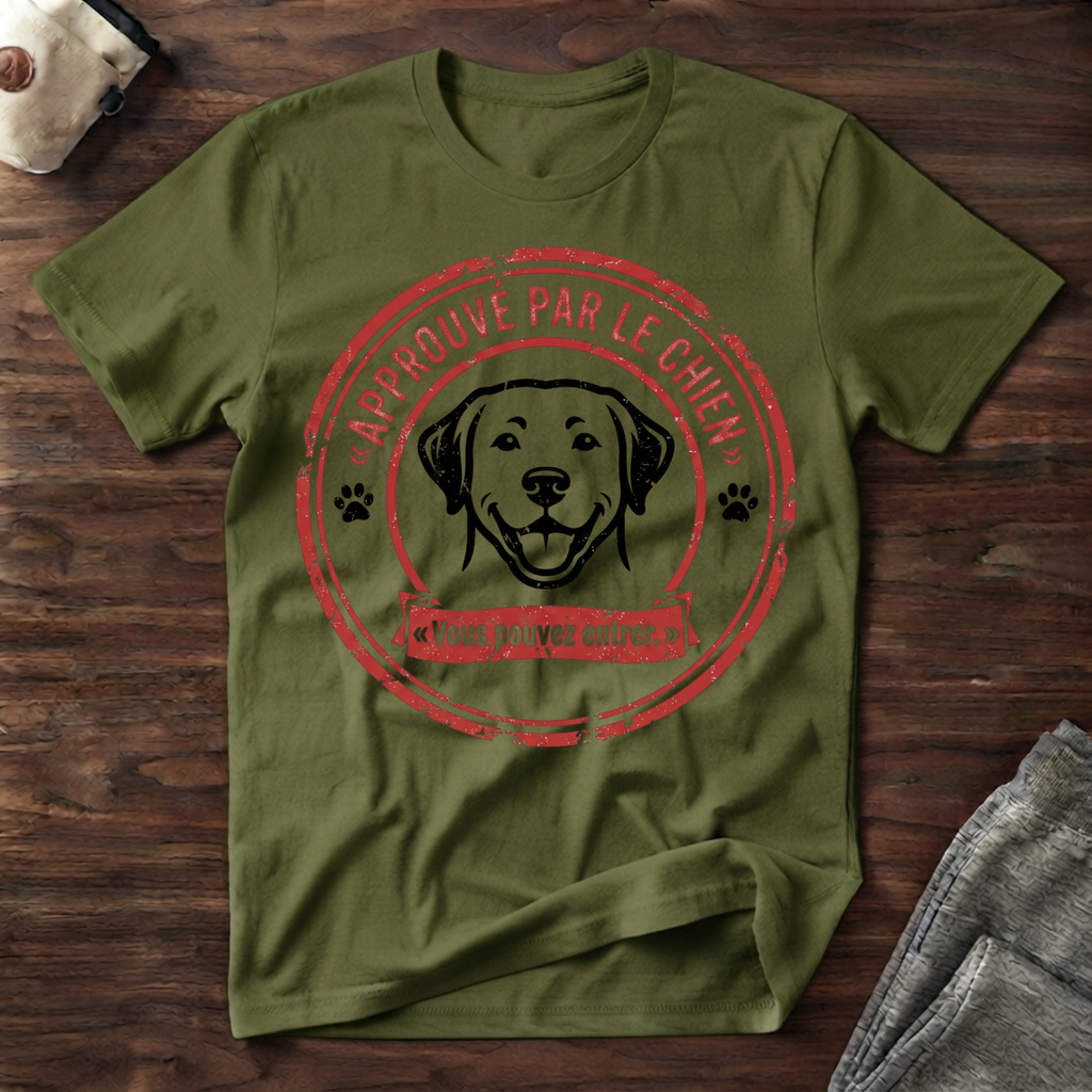 T-Shirt — Approuvé par le Chien