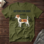 Batterie d'un chien - T-Shirt