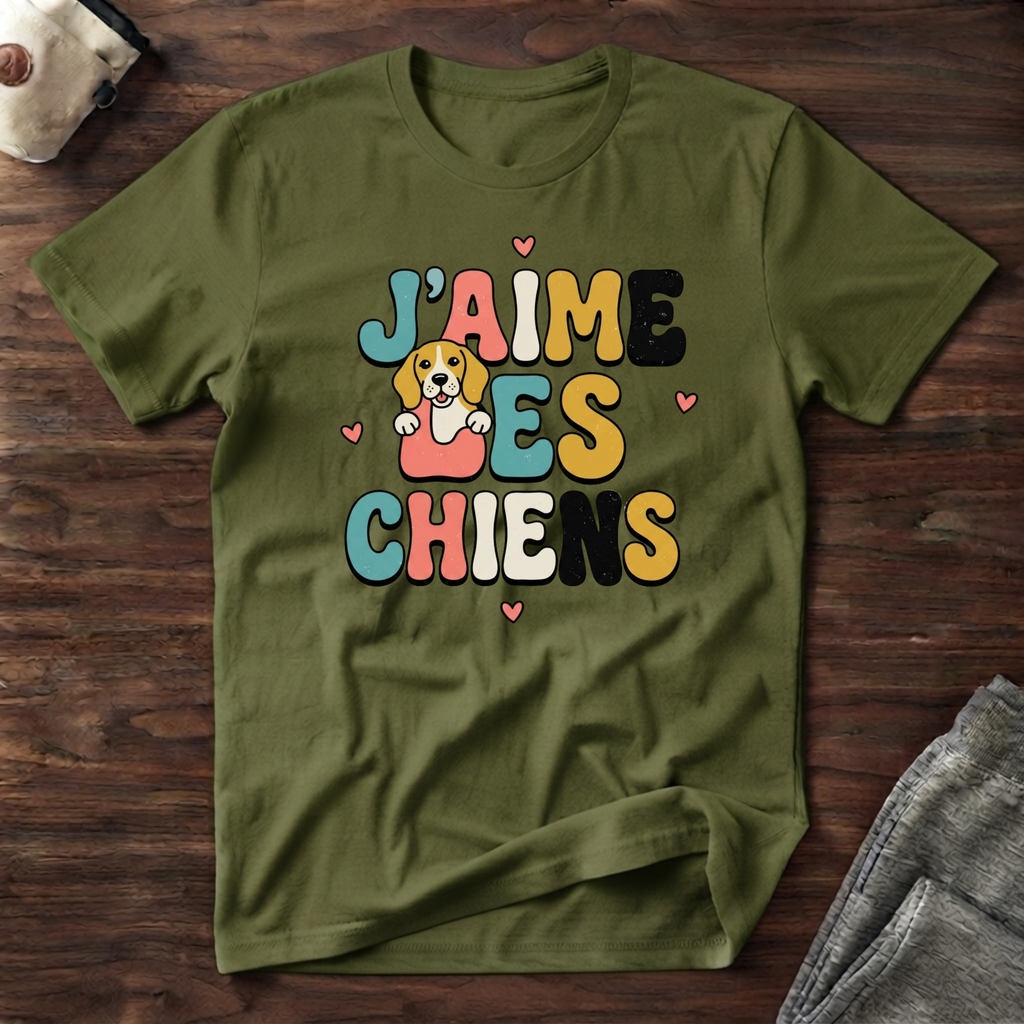 T-Shirt — J'AIME LES CHIENS
