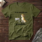 T-Shirt — Je ne mendie pas, je surveille