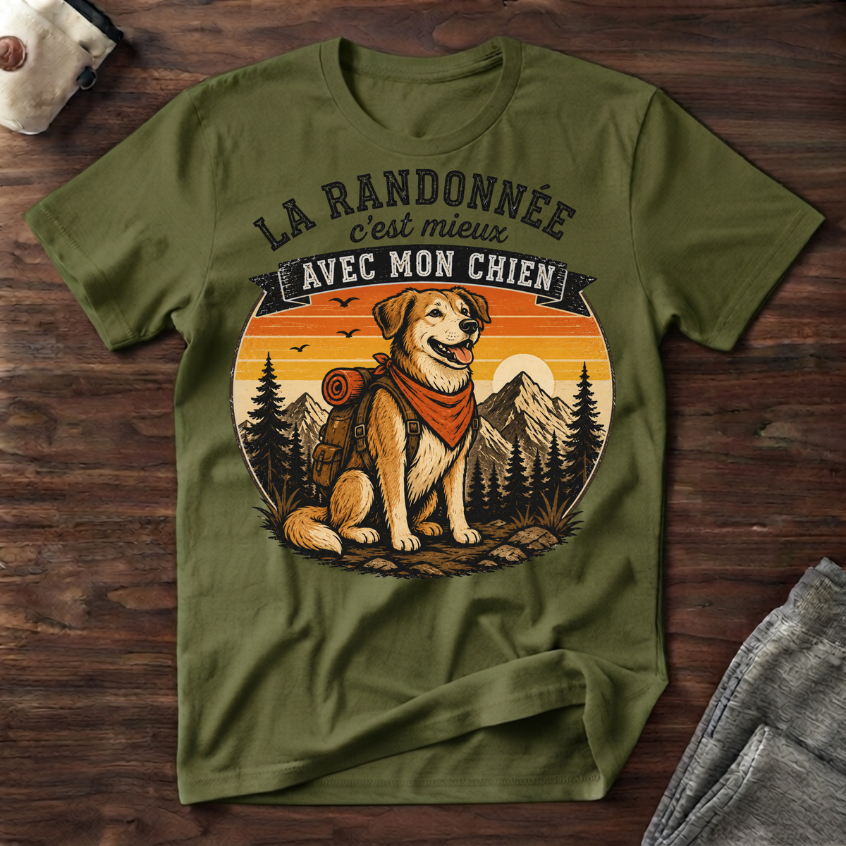 T-Shirt — La Randonnée c'est mieux avec mon chien