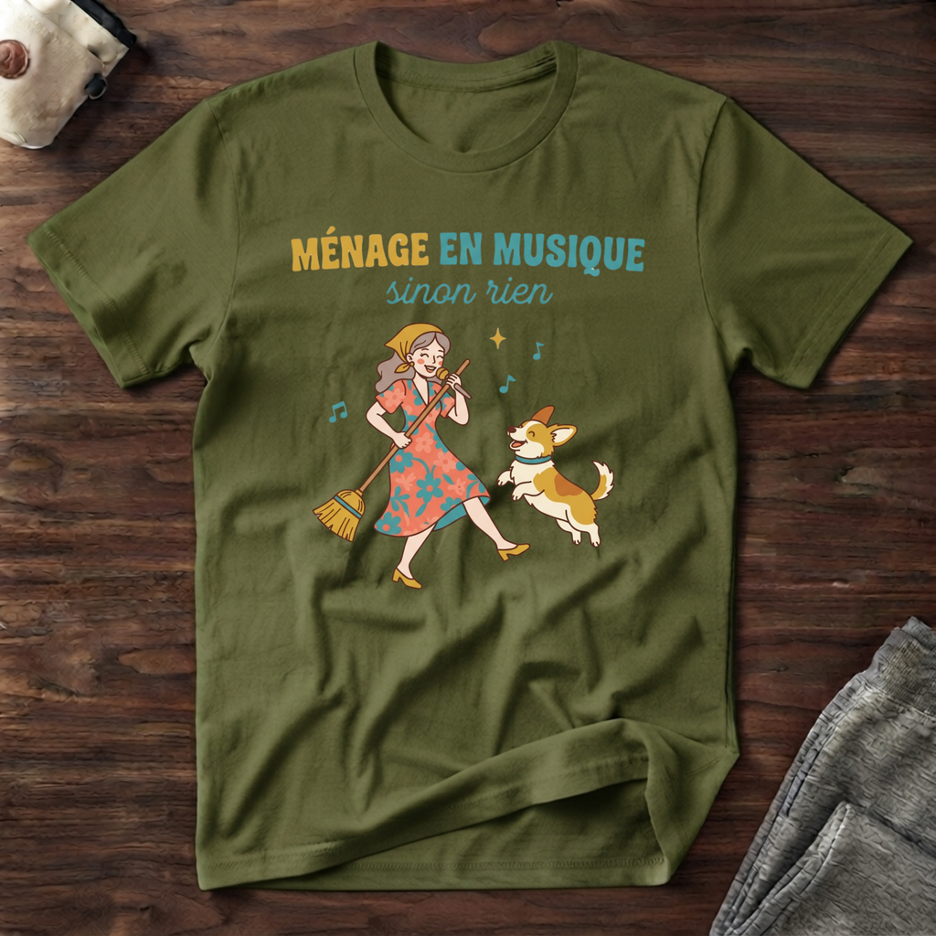 T-Shirt — Ménage en musique, sinon rien