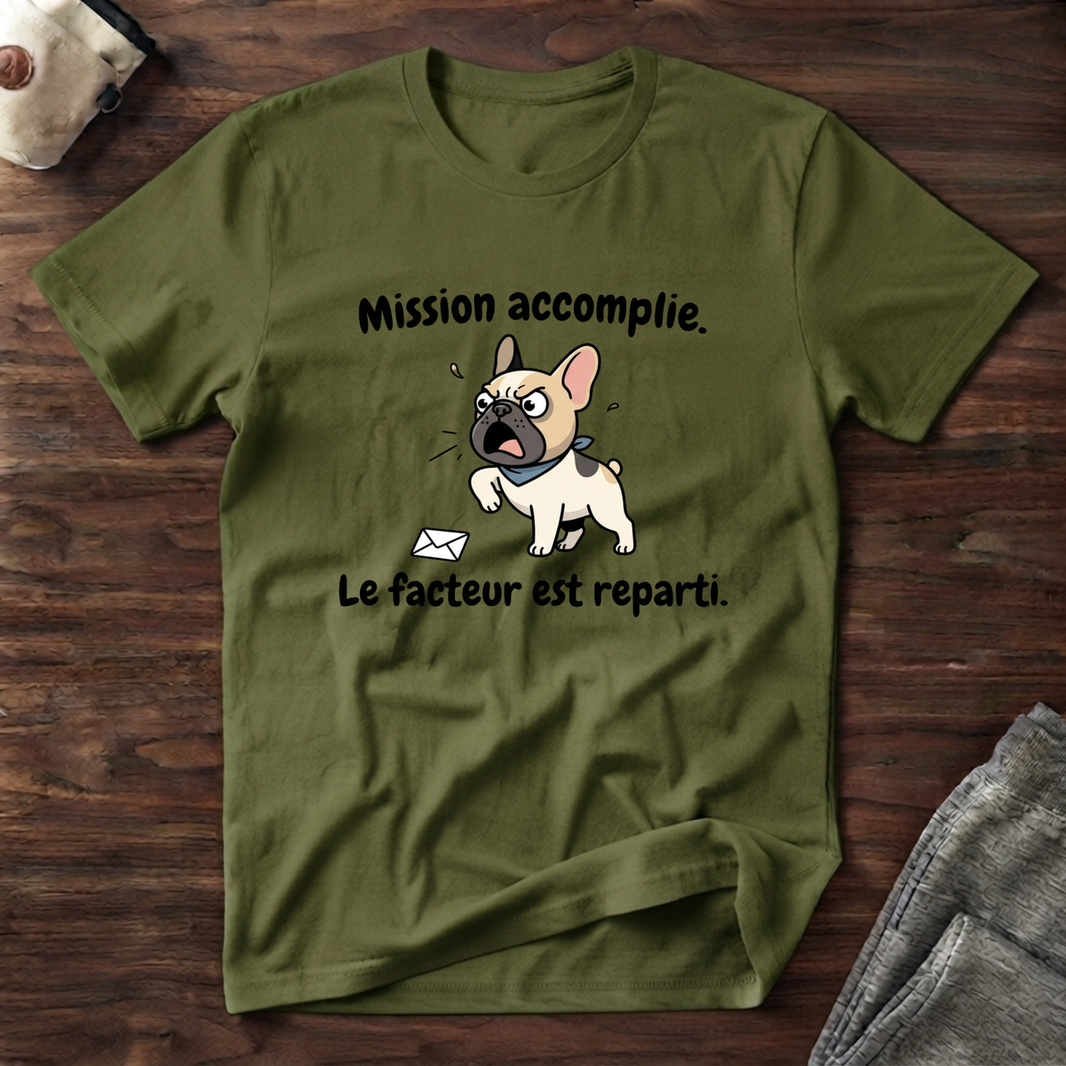 T-Shirt — Mission accomplie... le facteur est reparti