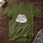 T-Shirt — Mon chien, mon livre, et la paix