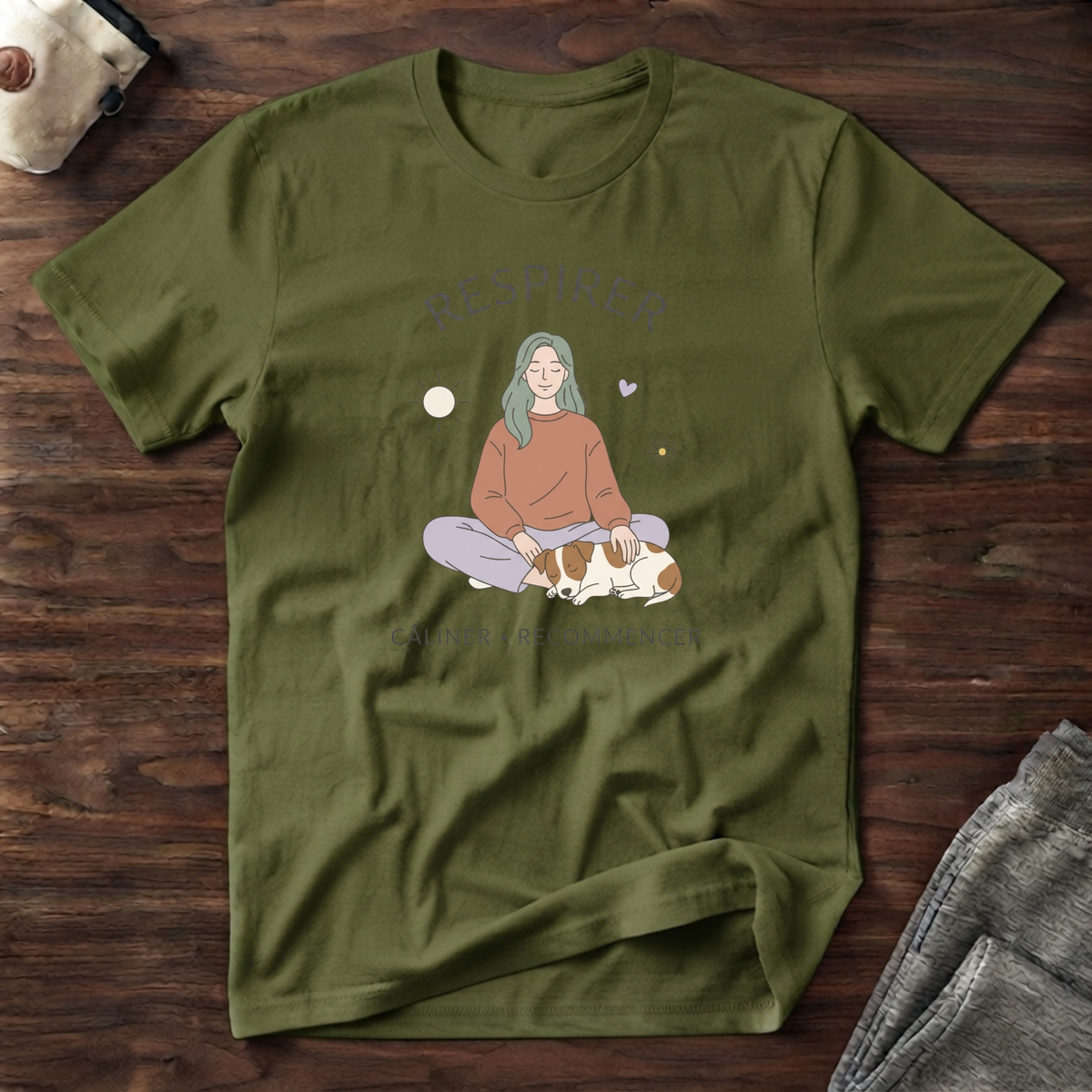 Respirer / Câliner / Recommencer - T-Shirt
