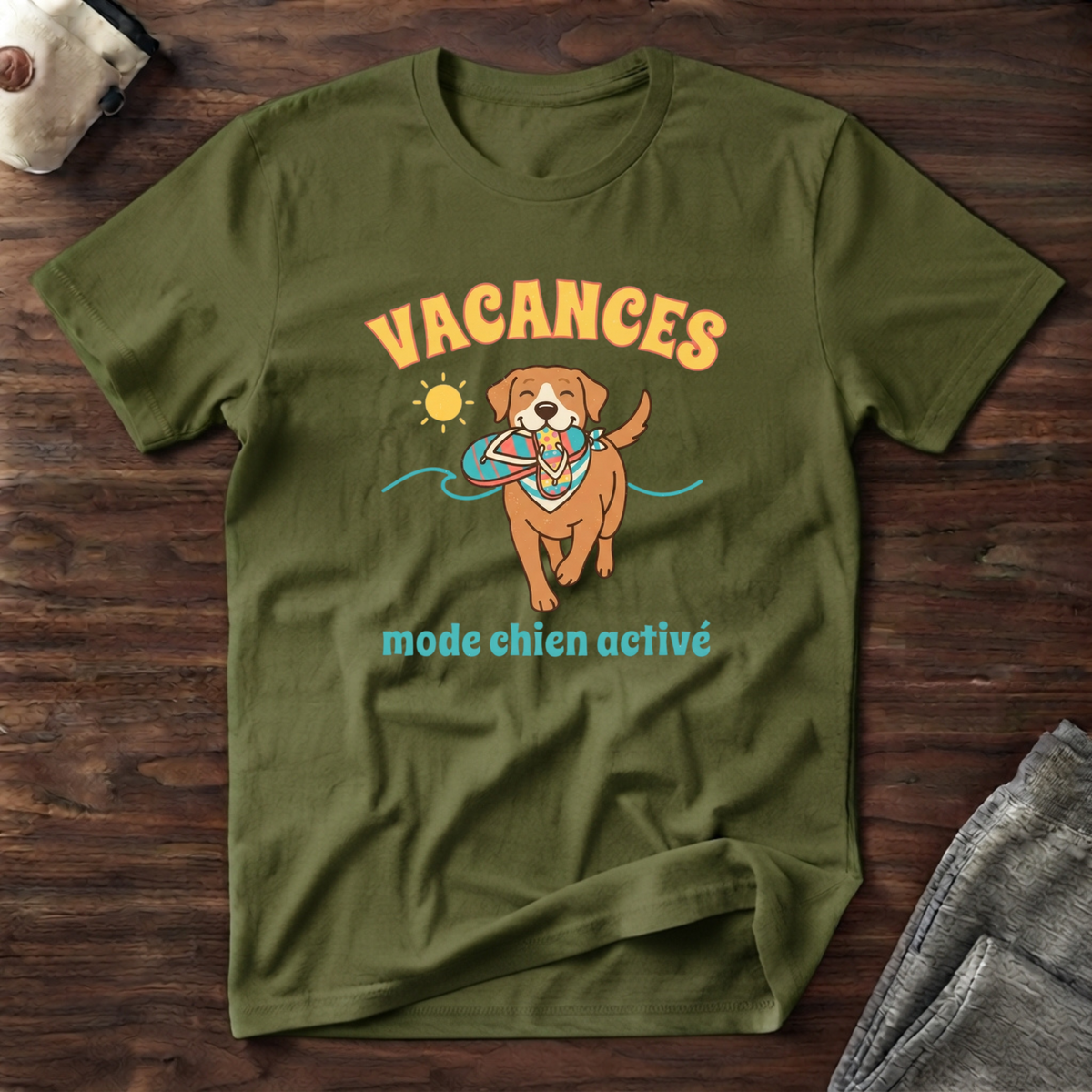 T-Shirt — Vacances, mode chien activé
