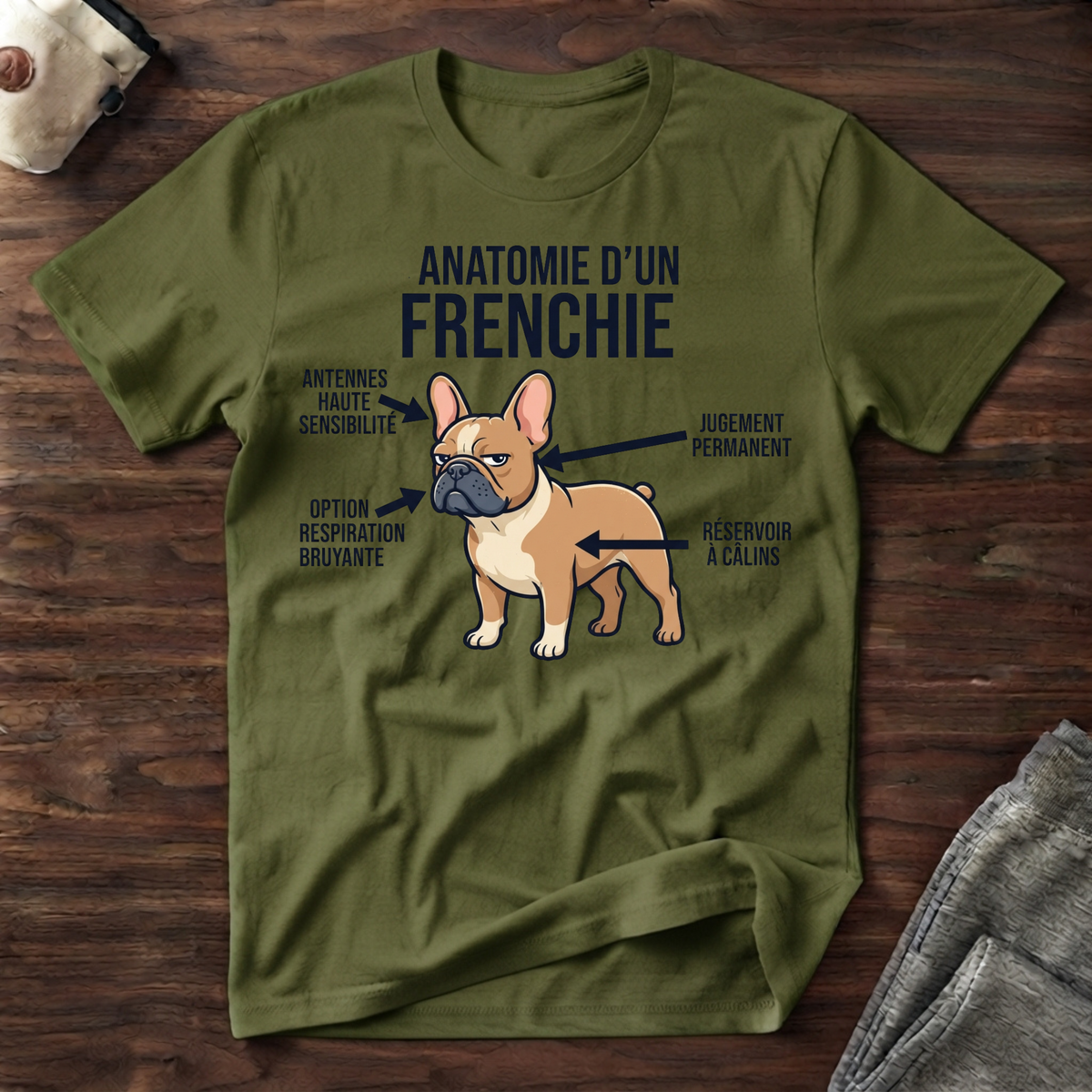Anatomie d'un Frenchie - T-Shirt