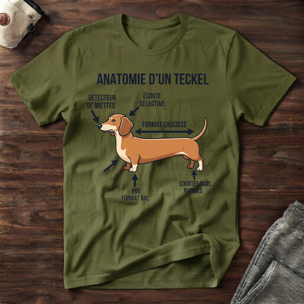 Anatomie d'un Teckel - T-Shirt