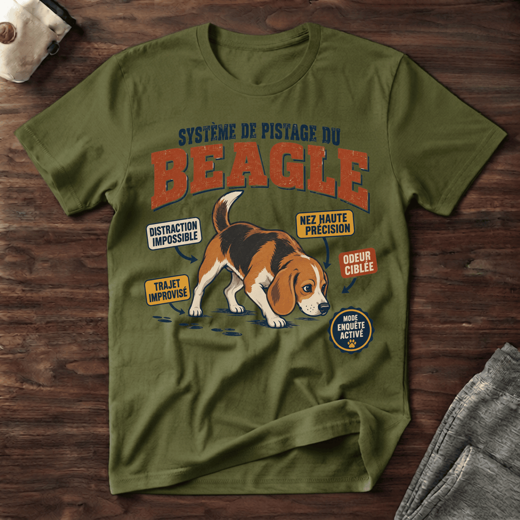 Système de pistage du Beagle - T-Shirt