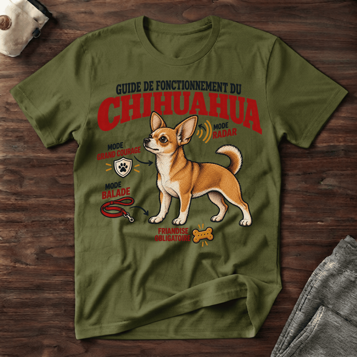 Guide de fonctionnement du Chihuahua - T-Shirt