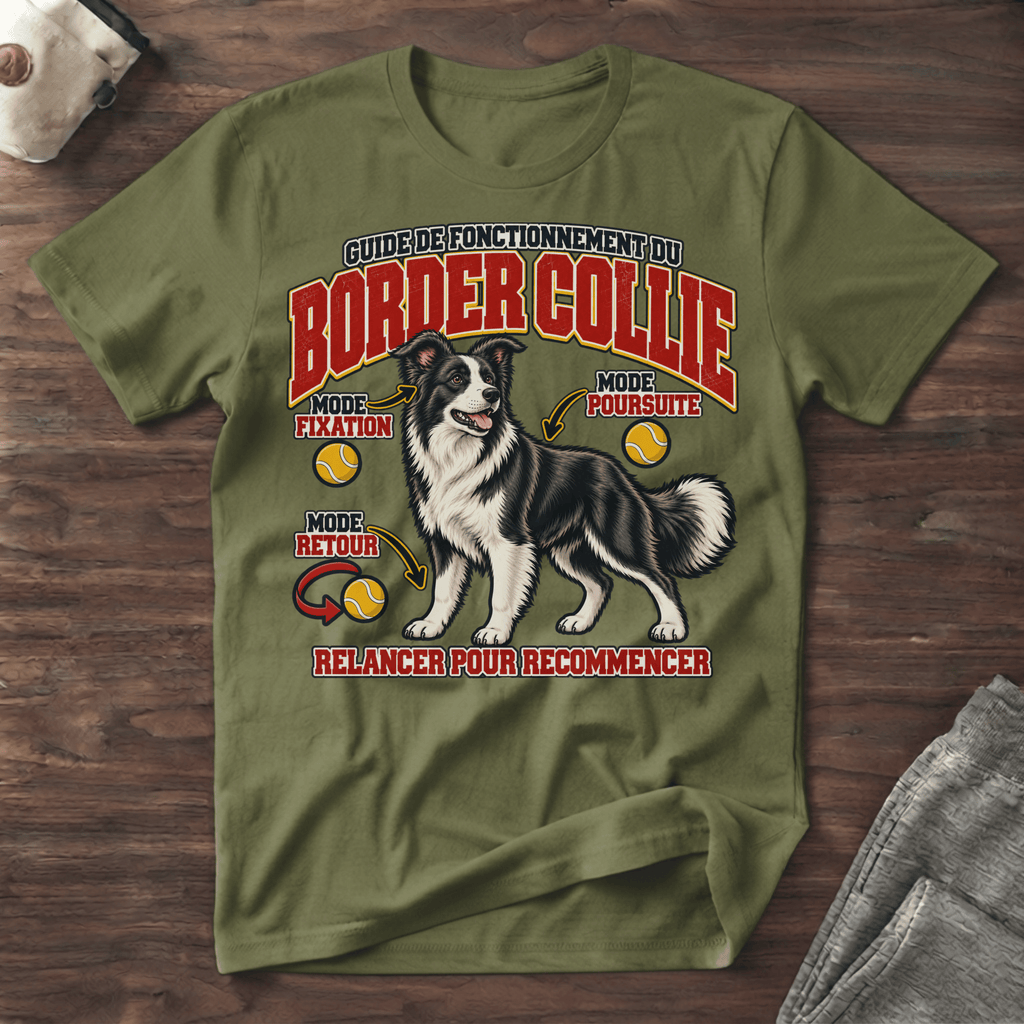 Guide de fonctionnement du Border Collie / Mode Balle - T-Shirt