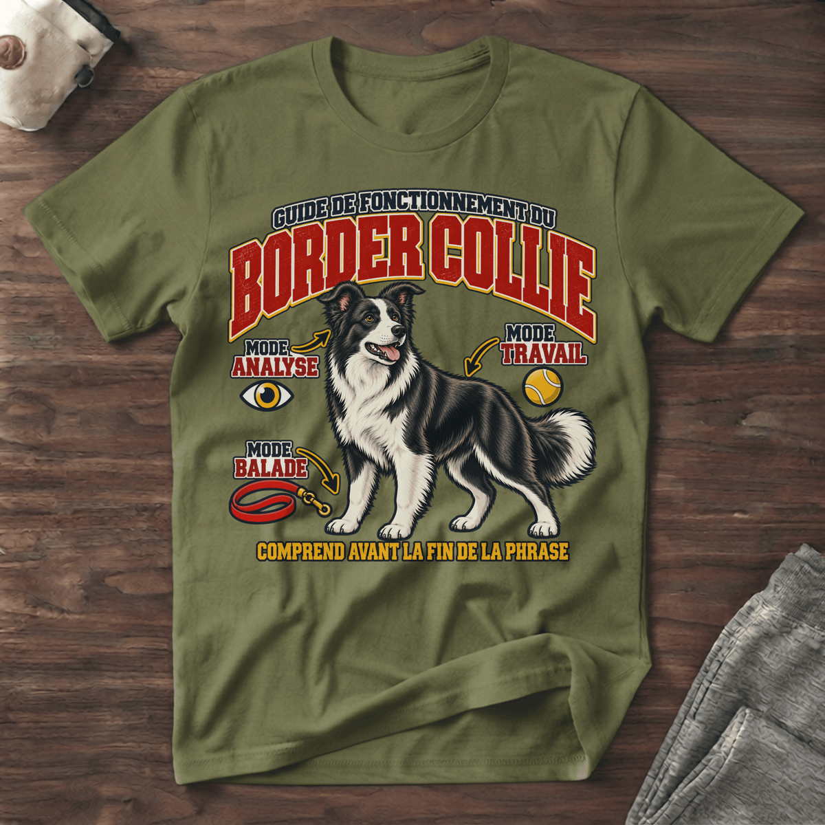 Guide de fonctionnement du Border Collie / Mode intelligence - T-Shirt