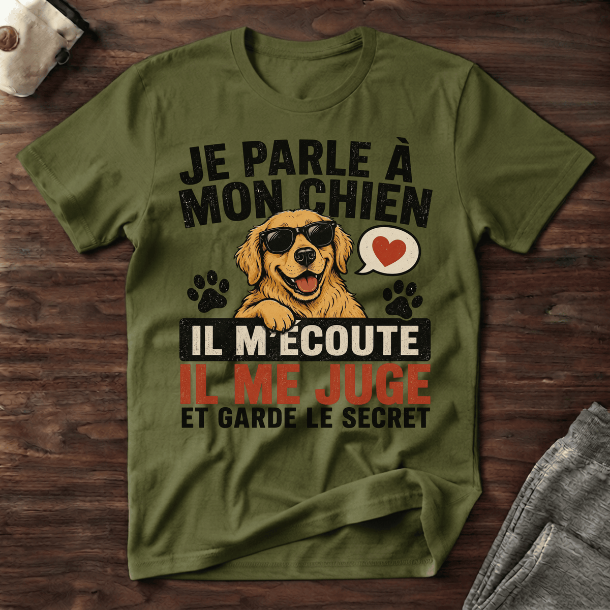 Je parle à mon chien... - T-Shirt