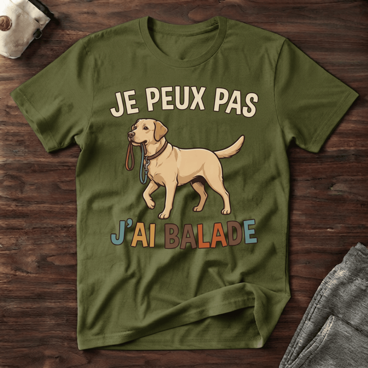 Je peux pas j'ai balade / Labrador - T-Shirt