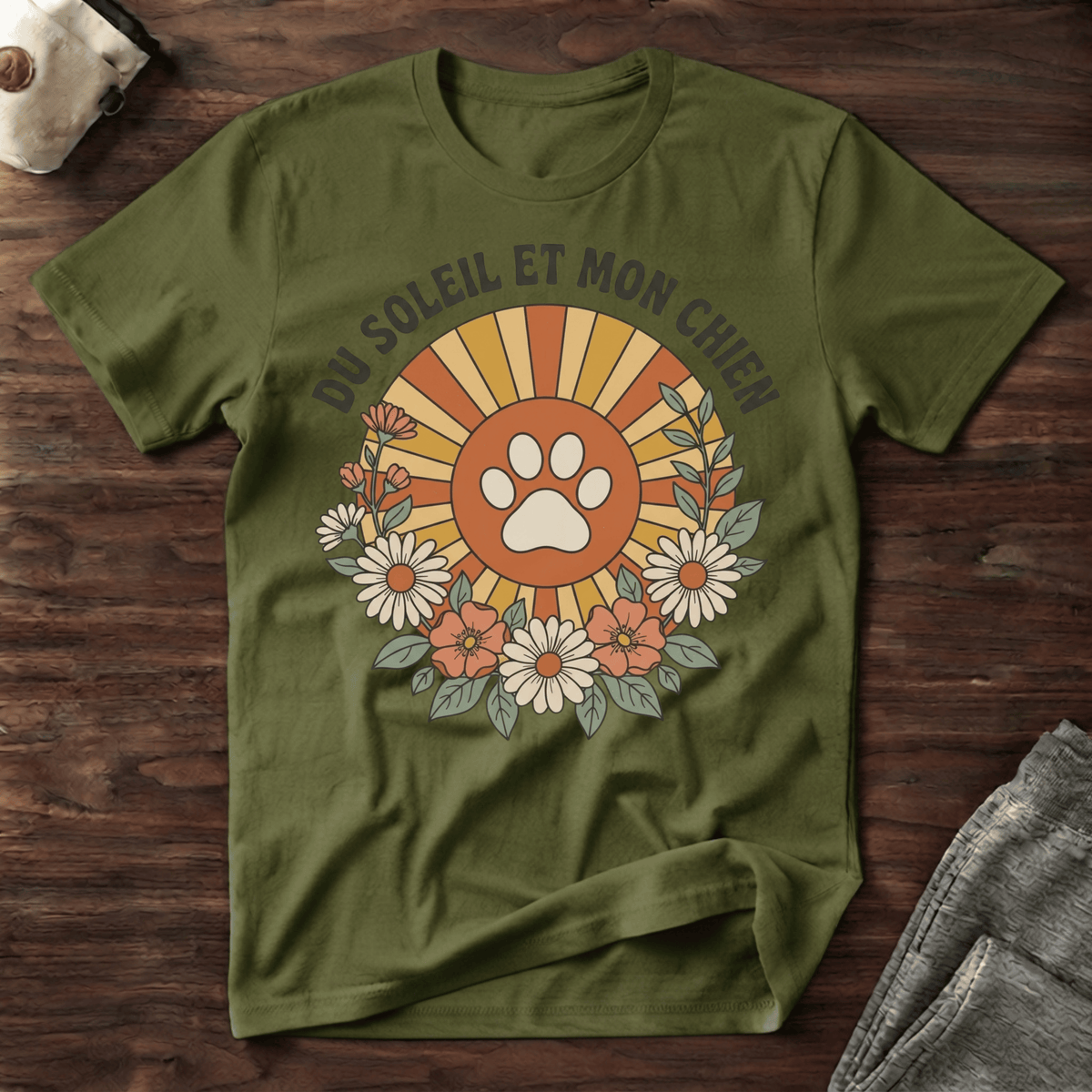 Du soleil et mon chien - T-Shirt