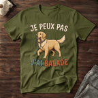 Je peux pas j'ai balade / Golden Retriever - T-Shirt