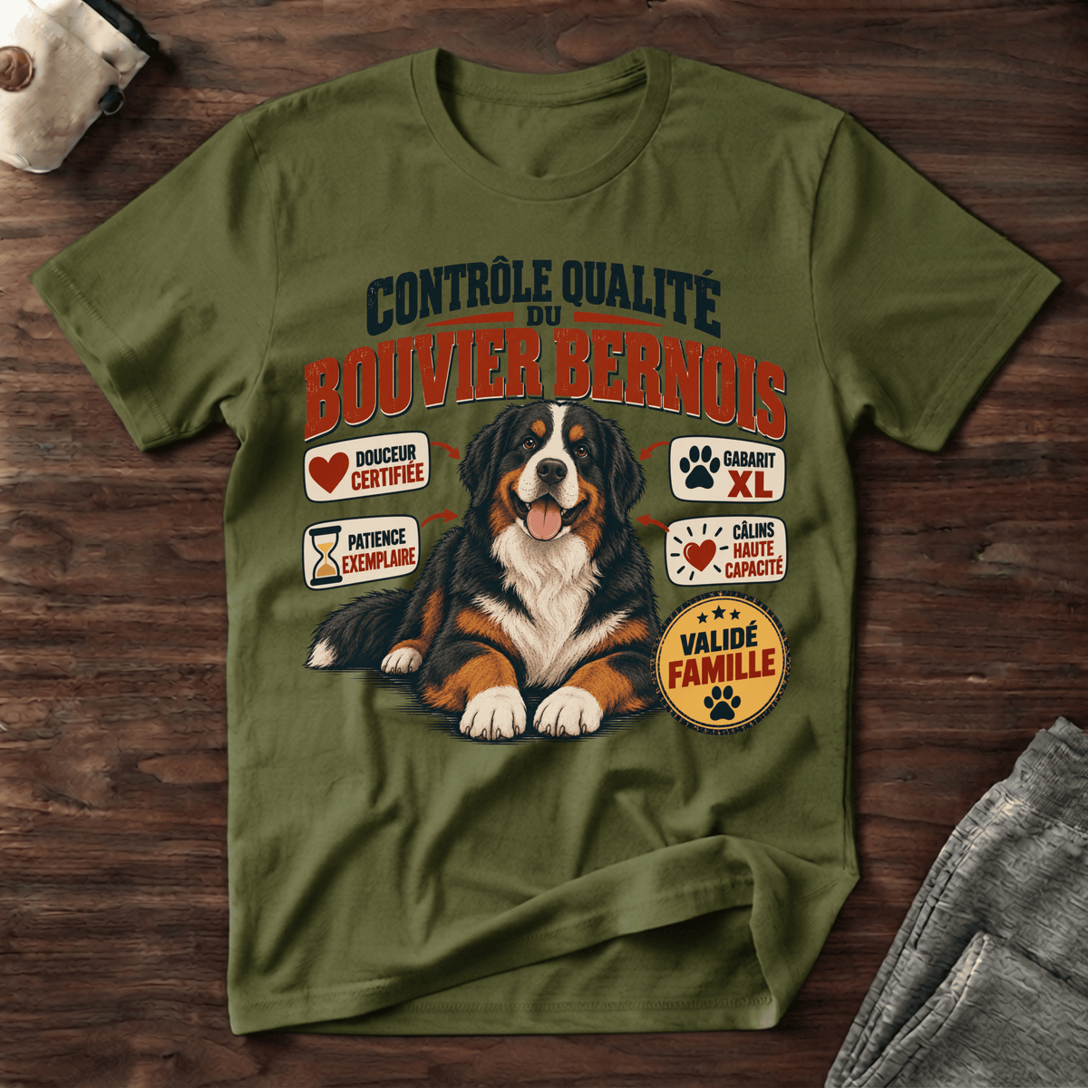 Contrôle qualité du bouvier bernois - T-Shirt