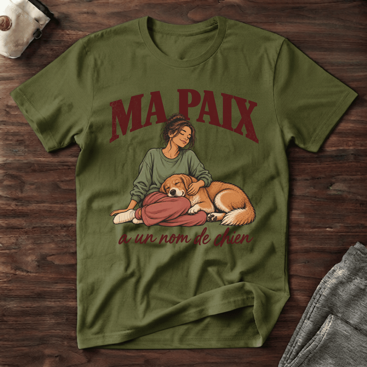Ma paix a un nom de chien - T-Shirt