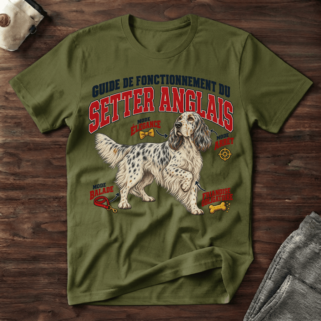 Guide de Fonctionnement du Setter Anglais - T-Shirt