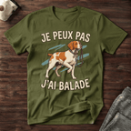 Je peux pas j'ai balade / Epagneul Breton - T-Shirt