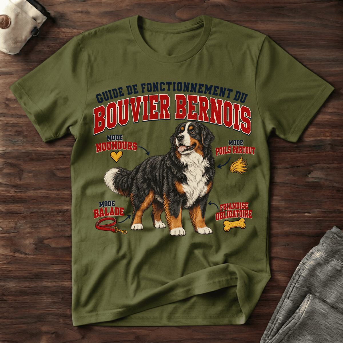 Guide de Fonctionnement du Bouvier Bernois - T-Shirt