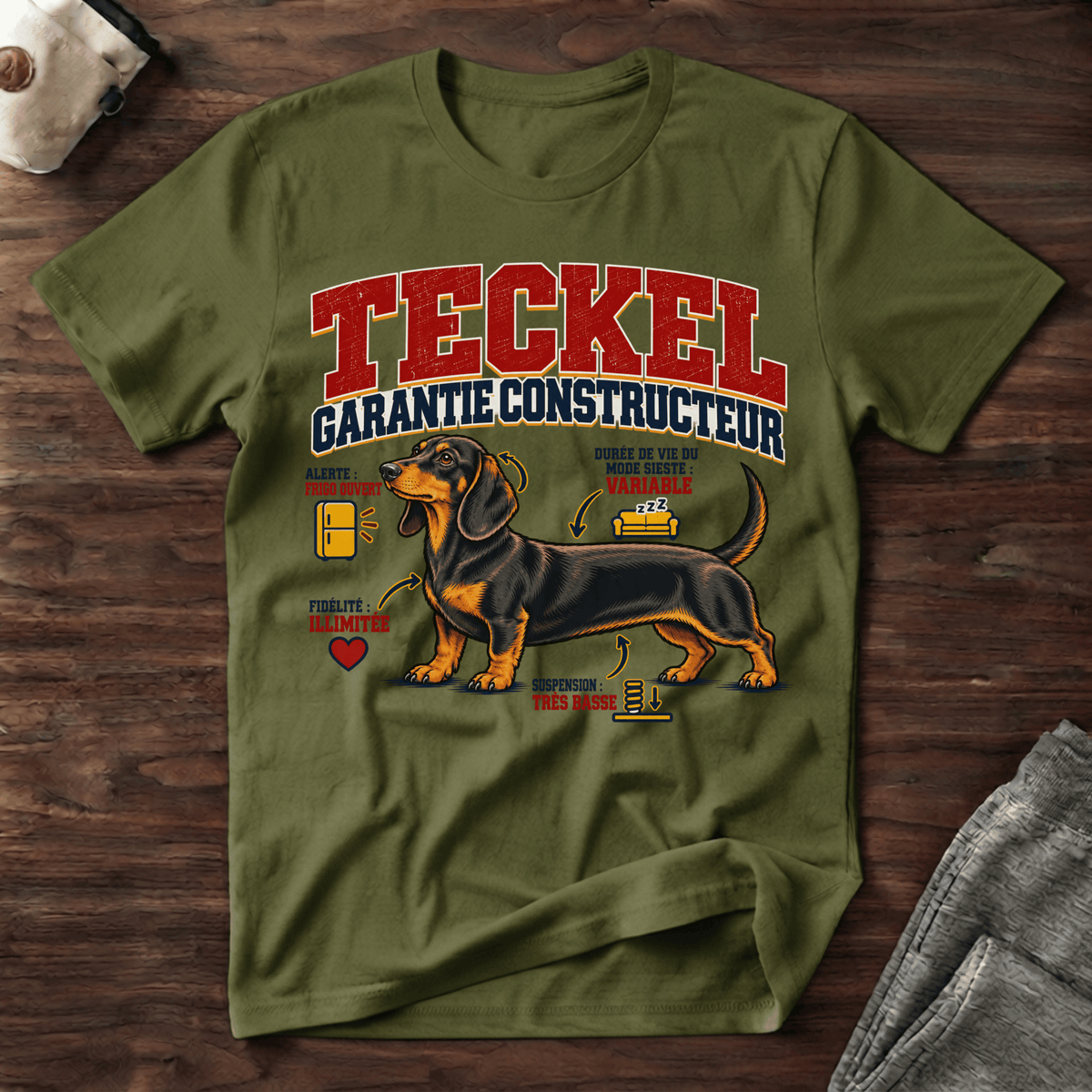 Teckel garantie constructeur - T-Shirt