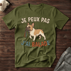 Je peux pas j'ai balade / Bouledogue - T-Shirt
