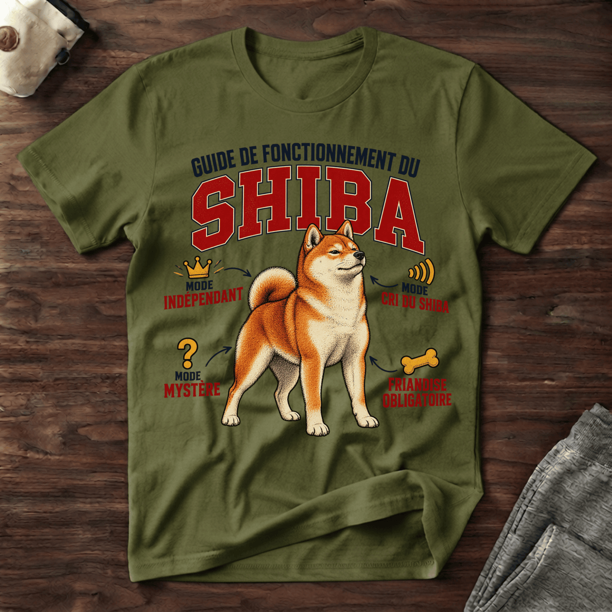 Guide de Fonctionnement du Shiba - T-Shirt