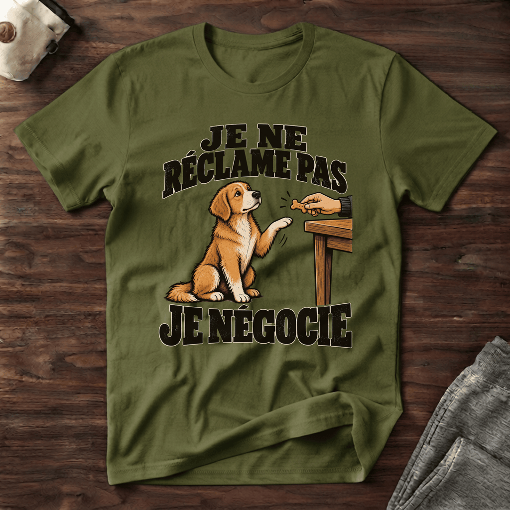 Je ne réclame pas, je négocie - T-Shirt