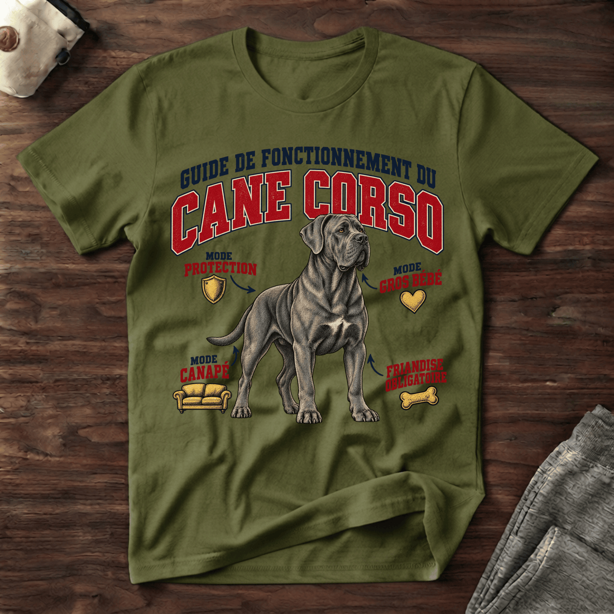 Guide de Fonctionnement du Cane Corso - T-Shirt