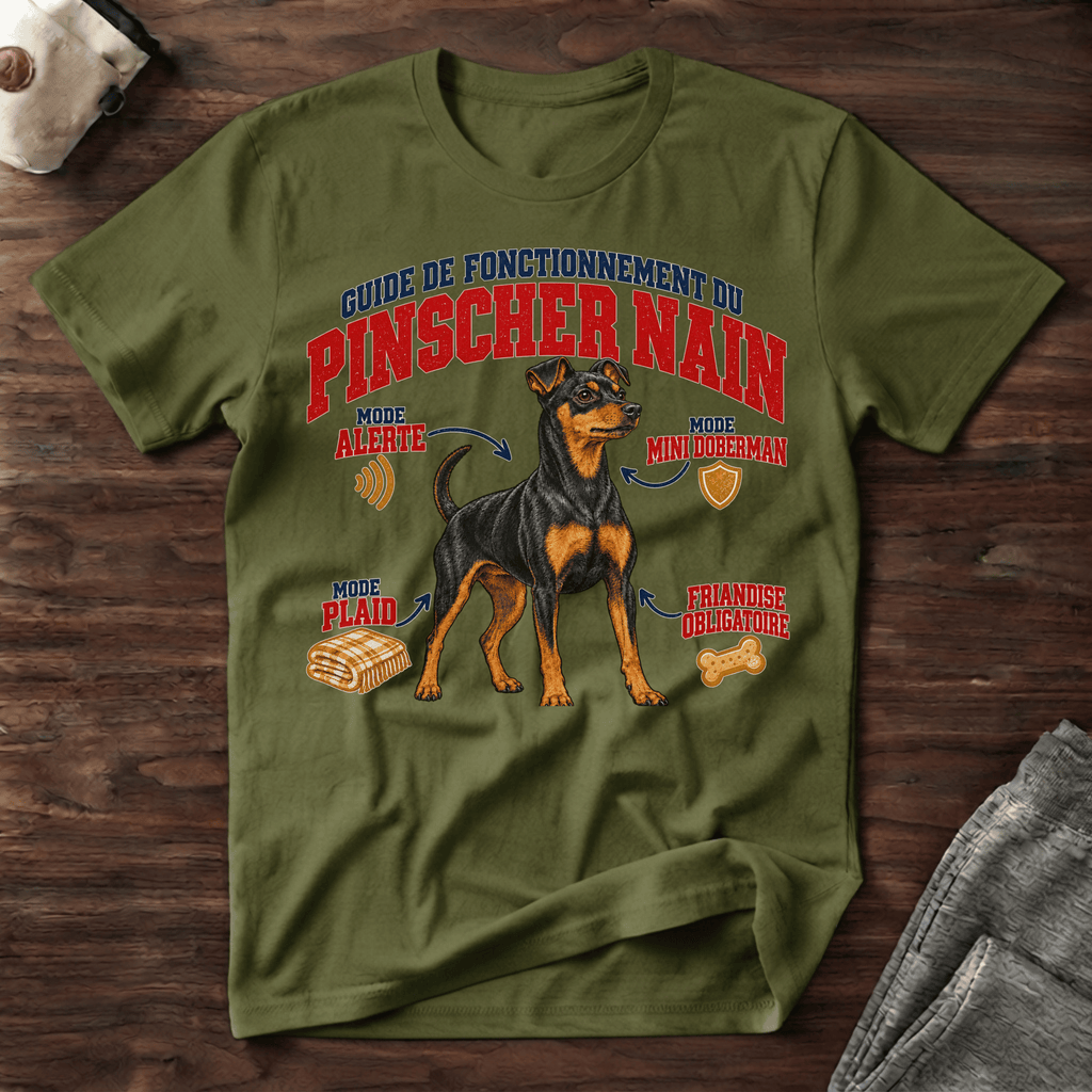 Guide de Fonctionnement du Pinscher Nain - T-Shirt