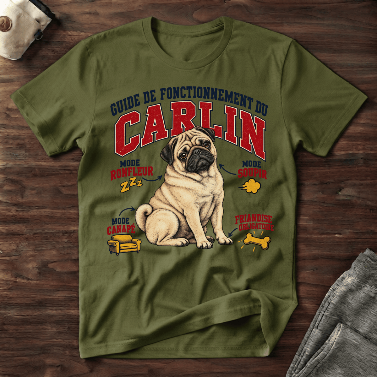 Guide de Fonctionnement du Carlin - T-Shirt