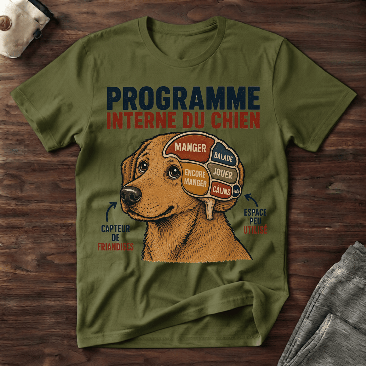 Programme interne d'un chien - T-Shirt