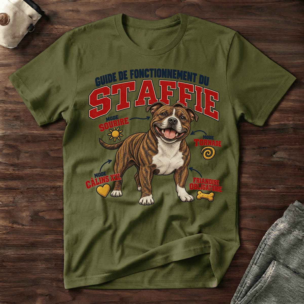 Guide de Fonctionnement du Staffie - T-Shirt