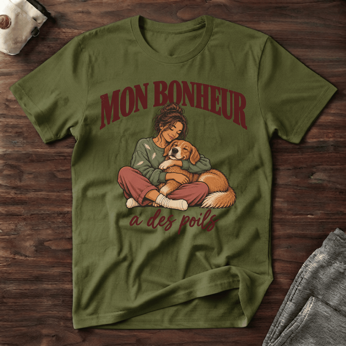 Mon bonheur a des poils - T-Shirt