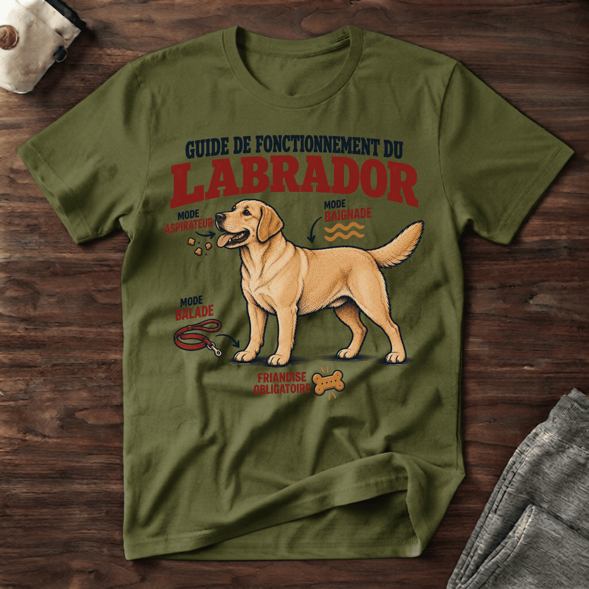 Guide de fonctionnement du Labrador - T-Shirt